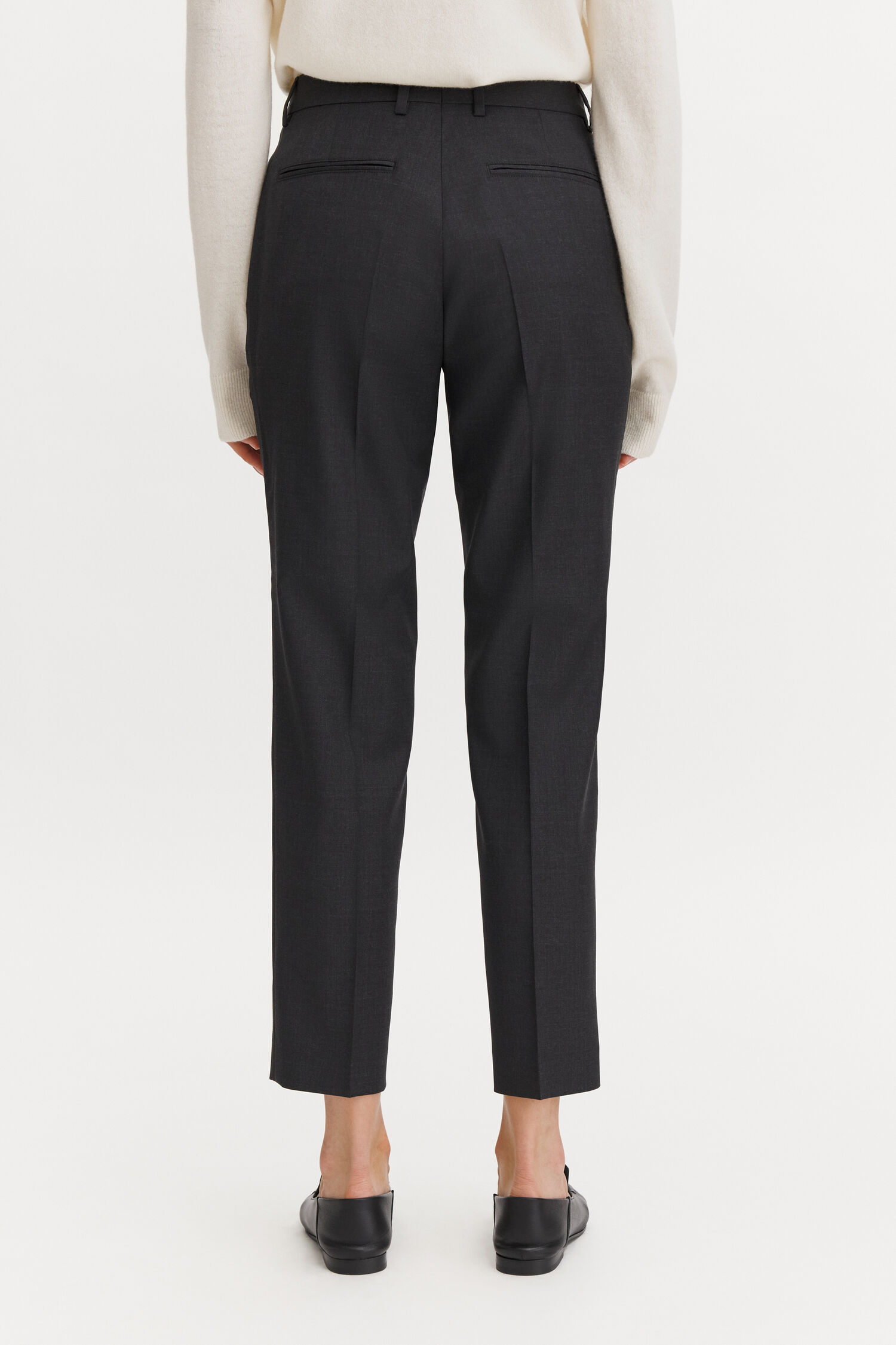 Emma Cropped Cool Wool Trousers
